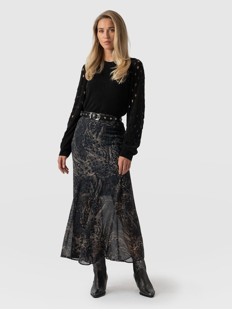 Audrey Skirt Spot Feather - Women's Skirts | Saint + Sofia® EU