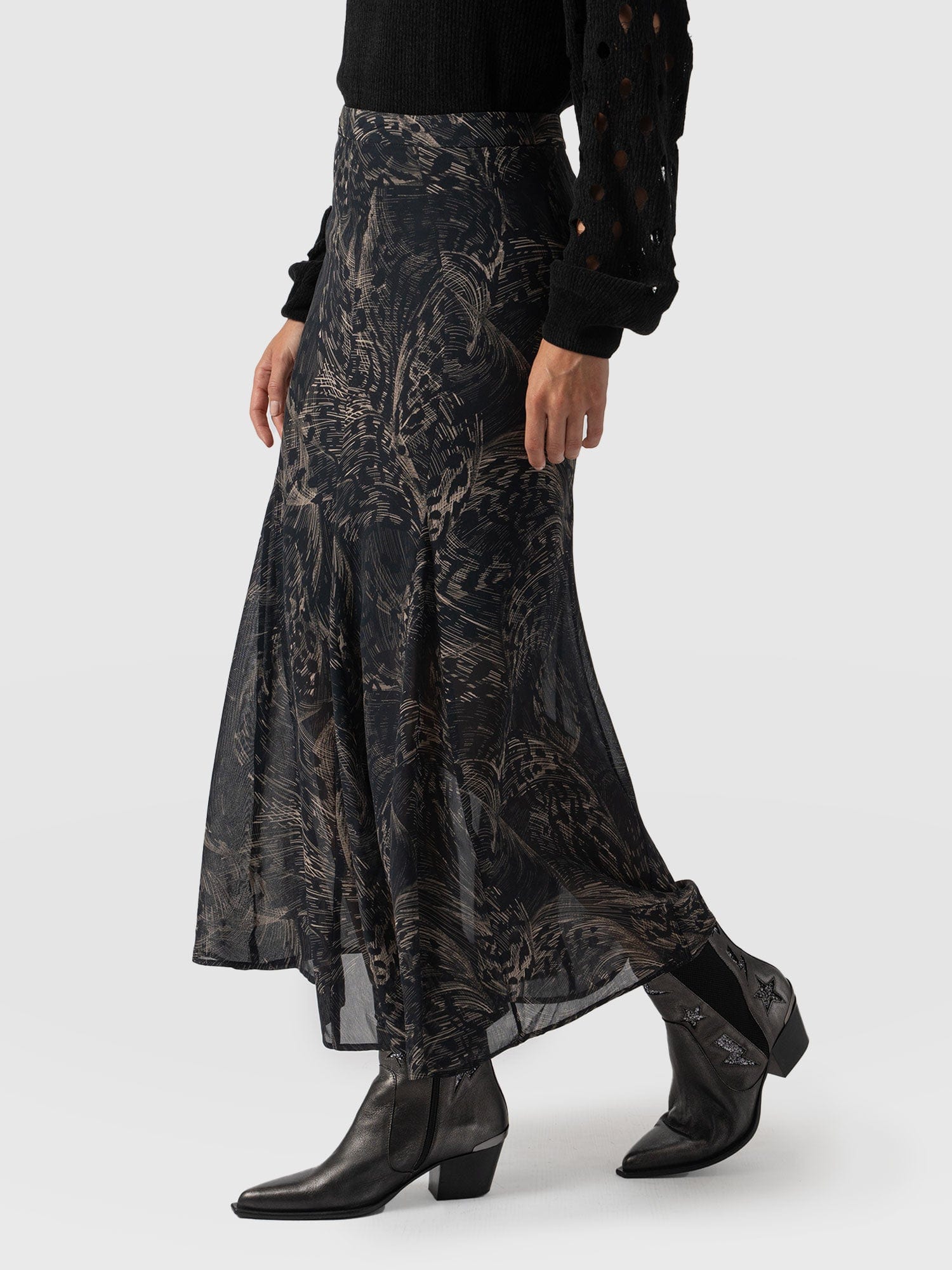 Audrey Skirt Spot Feather - Women's Skirts | Saint + Sofia® EU