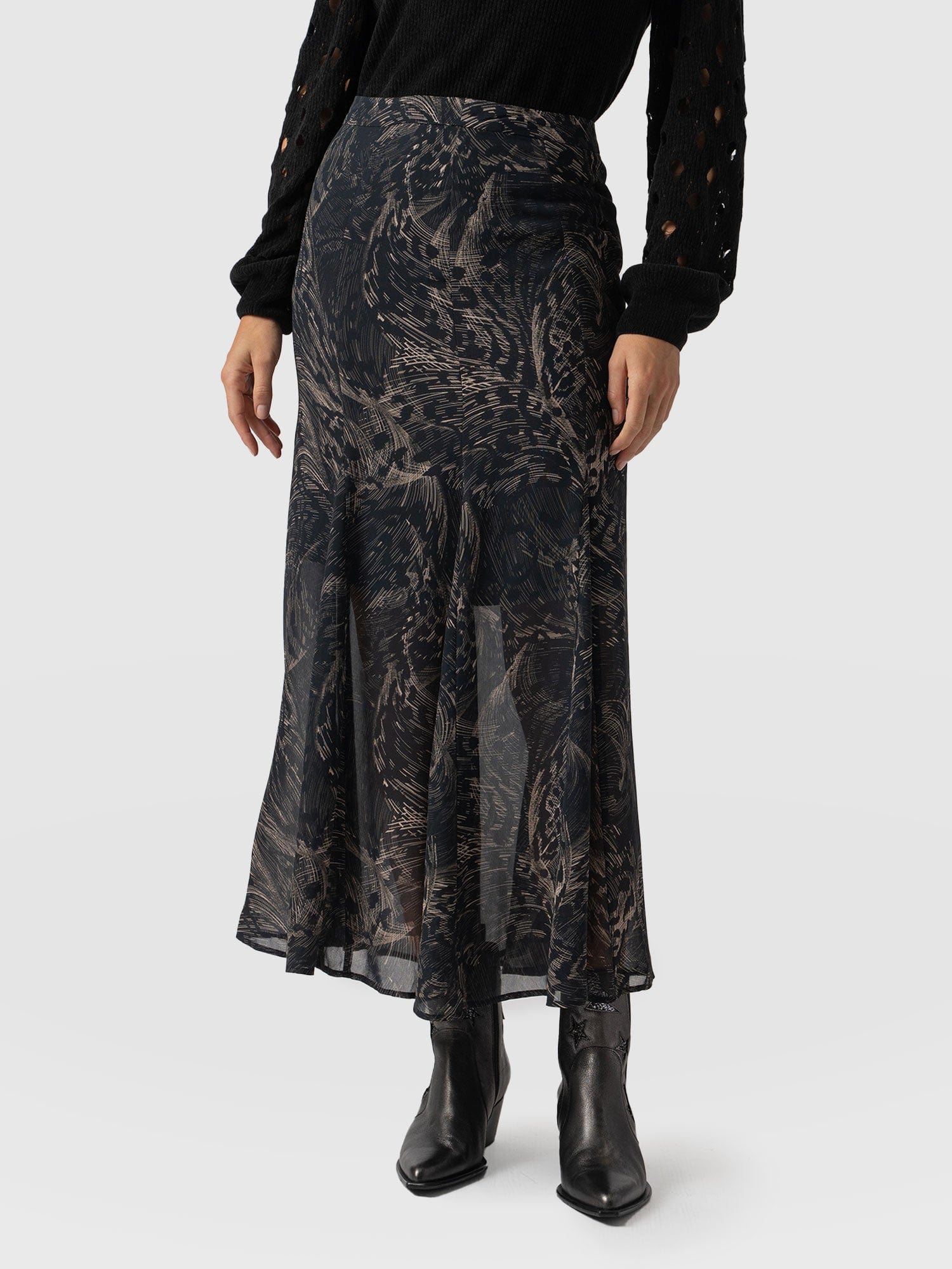 Audrey Skirt Spot Feather - Women's Skirts | Saint + Sofia® EU