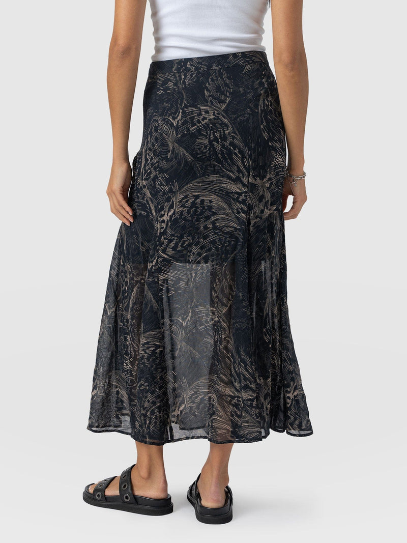 Audrey Skirt Spot Feather - Women's Skirts | Saint and Sofia® EU