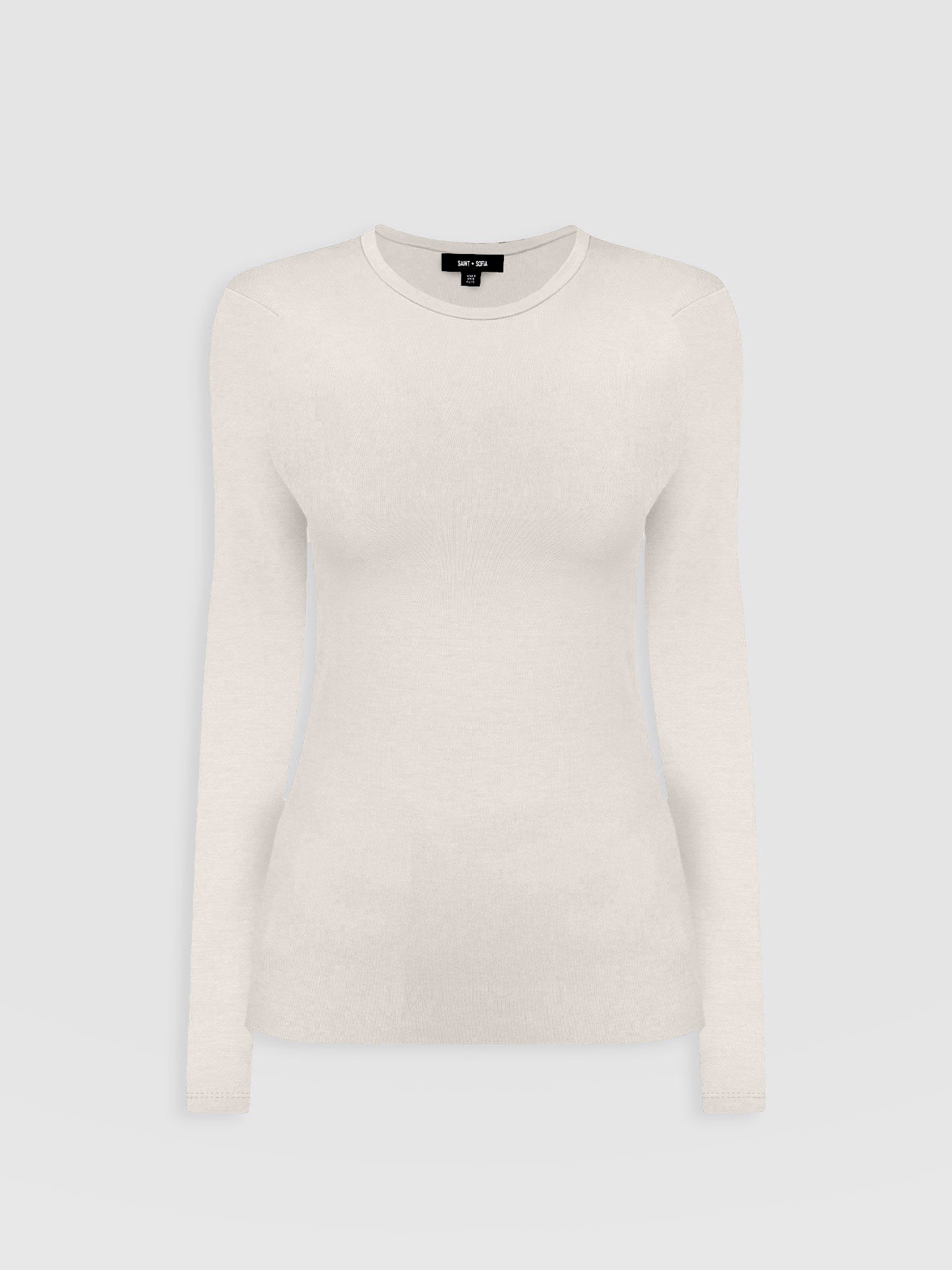Austen Crew Neck Tee Cream - Women's T-Shirts | Saint + Sofia® EU