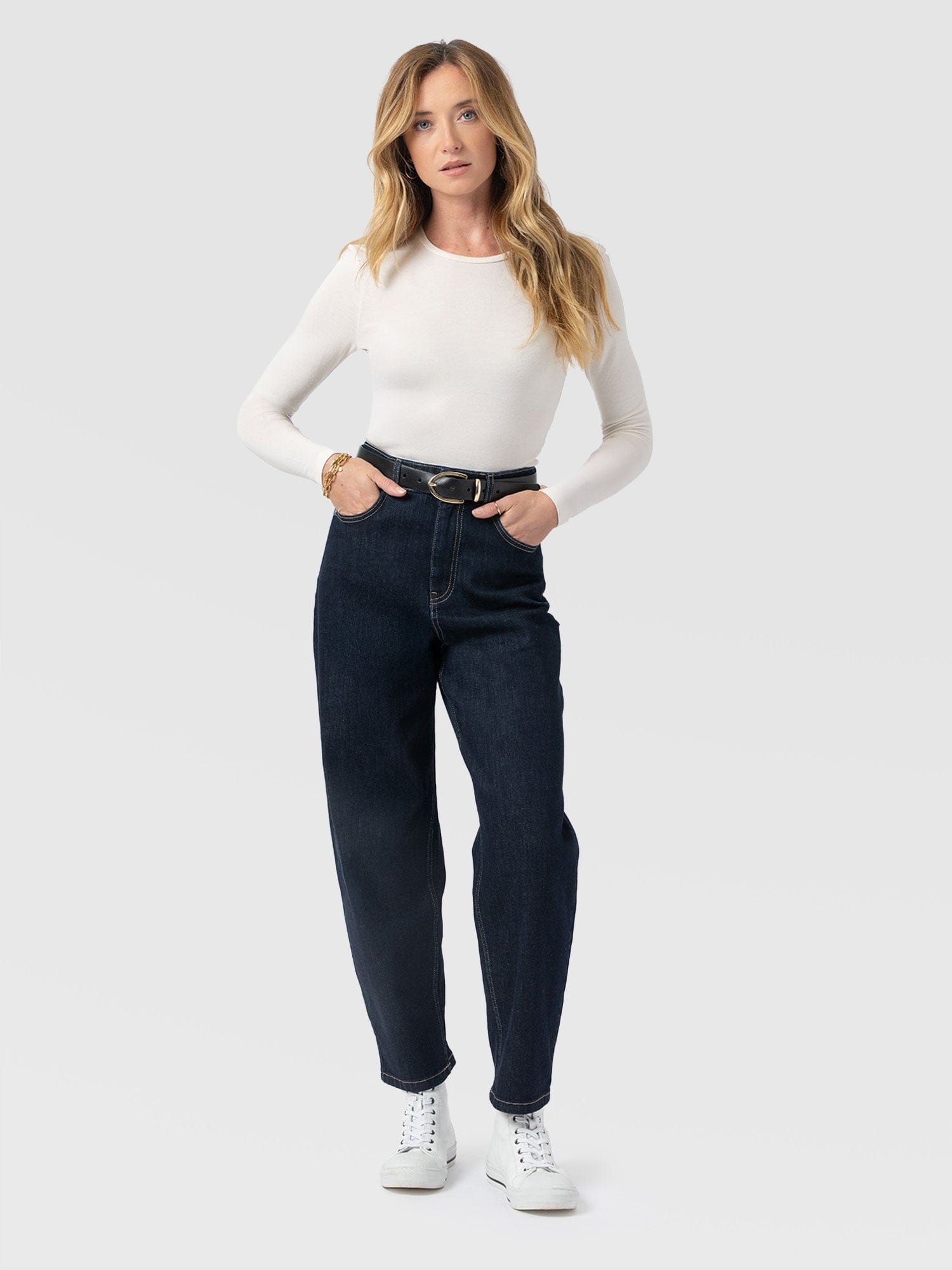 Austen Crew Neck Tee Cream - Women's T-Shirts | Saint + Sofia® EU
