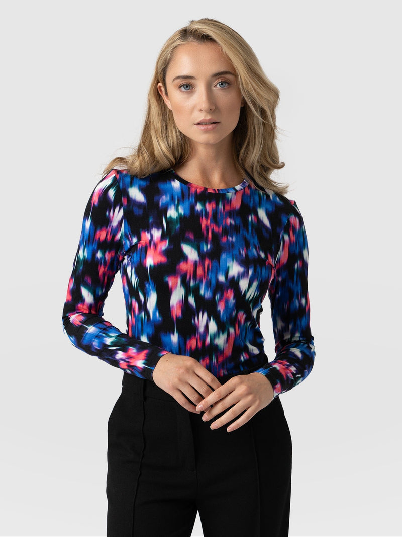 Austen Crew Neck Tee Digital Filter - Women's T-Shirts | Saint + Sofia® UK