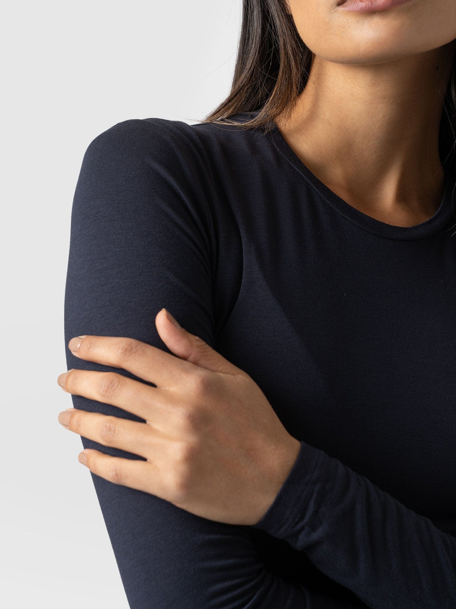 Austen Crew Neck Tee Navy - Women's T-Shirt | Saint + Sofia® EU