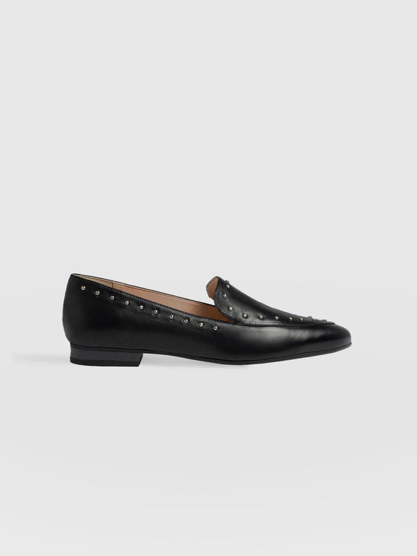 Ava Studded Loafer Black - Women's Loafers | Saint + Sofia® EU