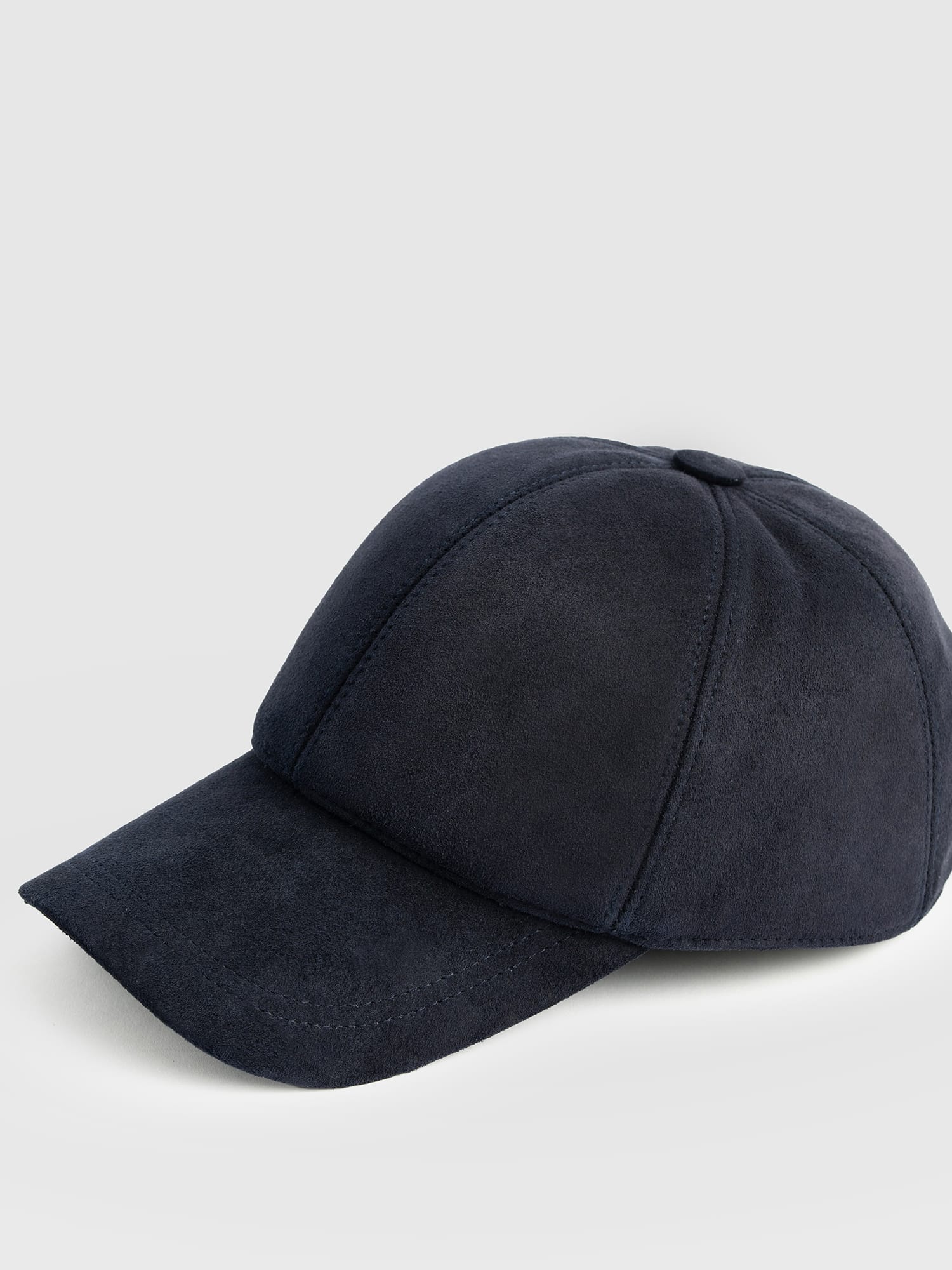 Avalon Baseball Cap - Navy Suede - Women's Scarves | Saint and Sofia® EU
