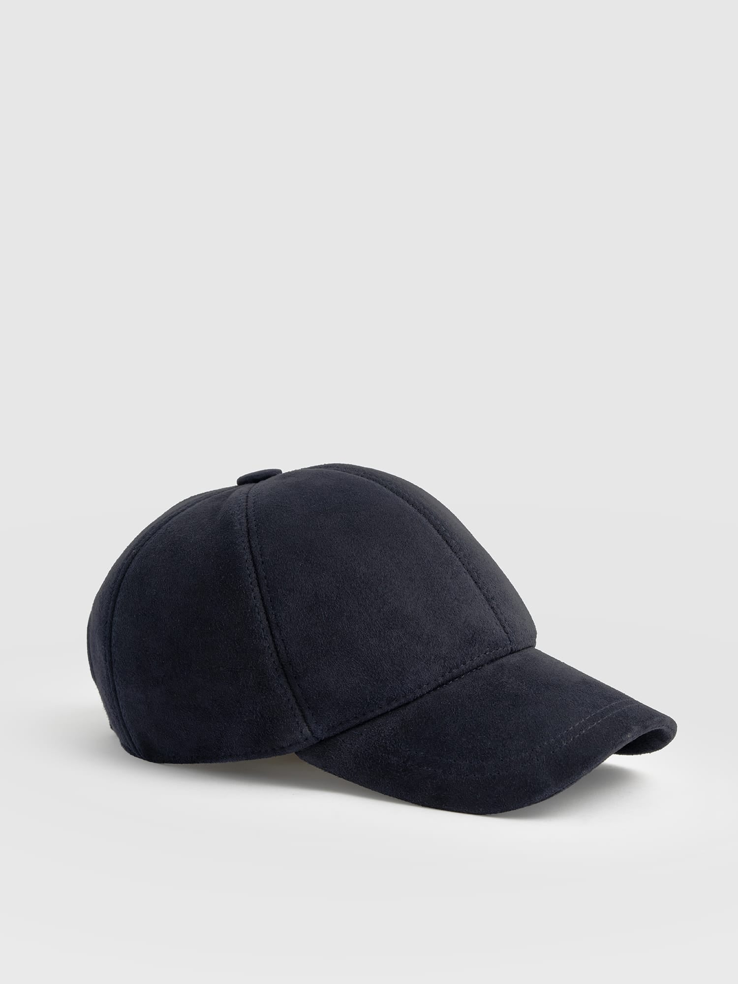Avalon Baseball Cap - Navy Suede - Women's Scarves | Saint and Sofia® EU