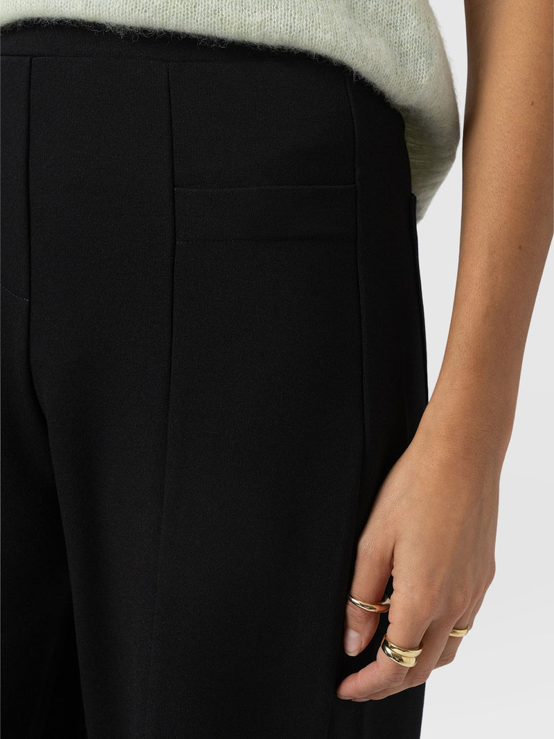 Averie Wide Leg Pant - Black - Women's Trousers | Saint + Sofia® EU