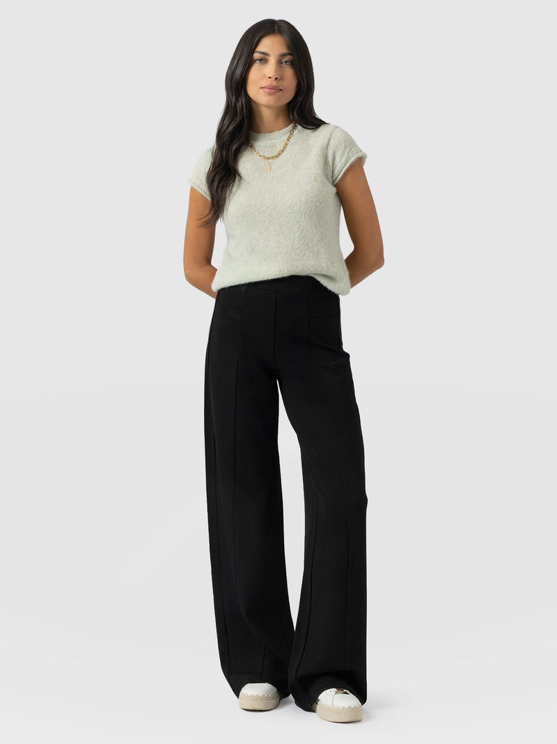 Averie Wide Leg Pant - Black - Women's Trousers | Saint + Sofia® EU