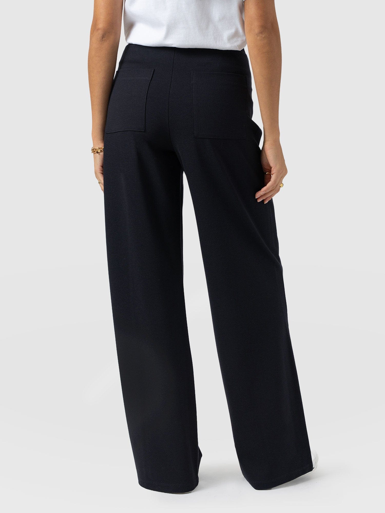 Averie Wide Leg Pant - Navy - Women's Trousers | Saint + Sofia® EU