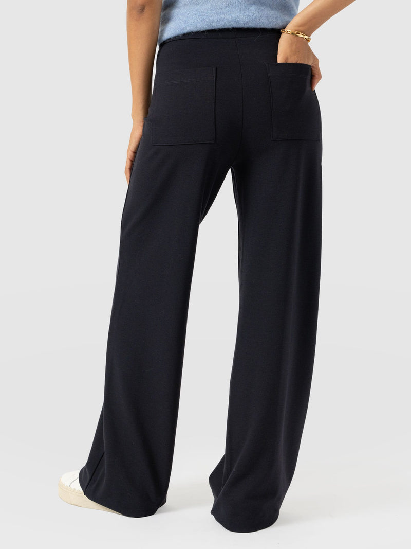 Averie Wide Leg Pant - Navy - Women's Trousers | Saint + Sofia® EU
