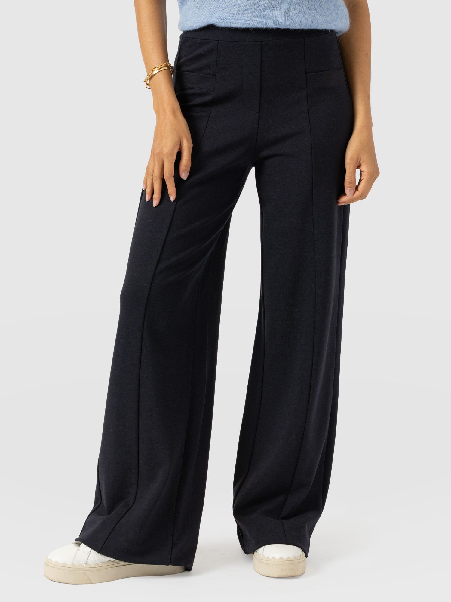 Averie Wide Leg Pant - Navy - Women's Trousers | Saint + Sofia® EU