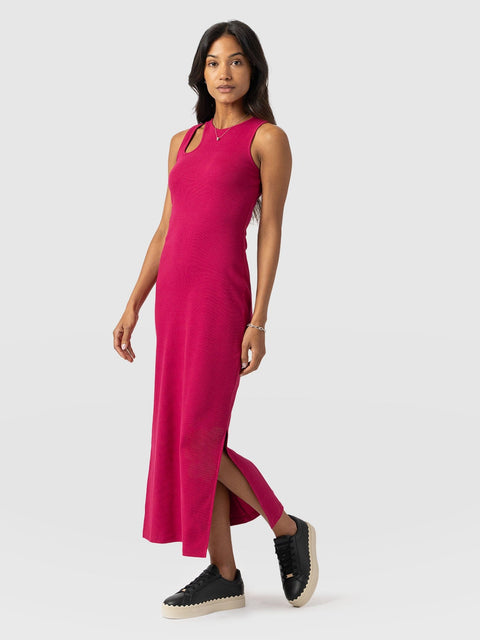 Axel Cut Out Dress - Fuchsia Pink - Women's Dresss | Saint + Sofia® EU