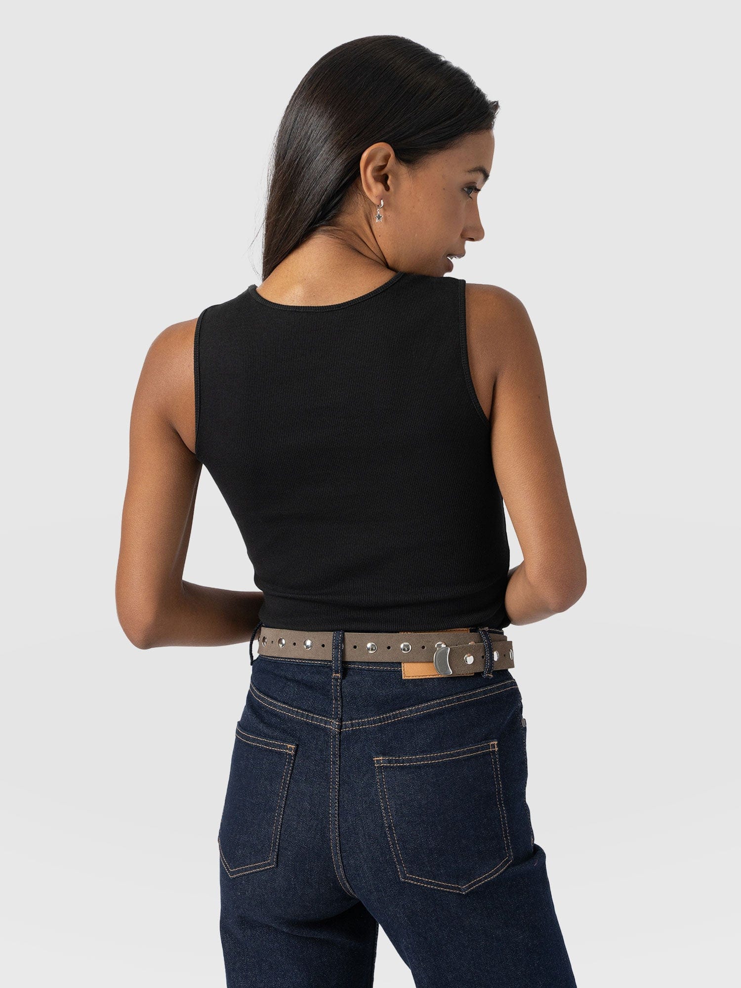 Axel Cut Out Vest - Black - Women's Vests | Saint + Sofia® EU