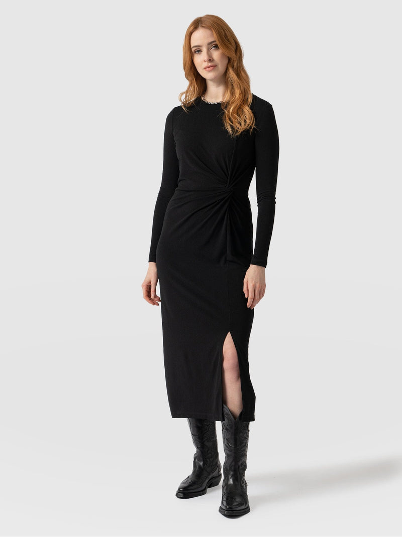 Bailey Knot Dress Black - Women's Dresses | Saint + Sofia® EU