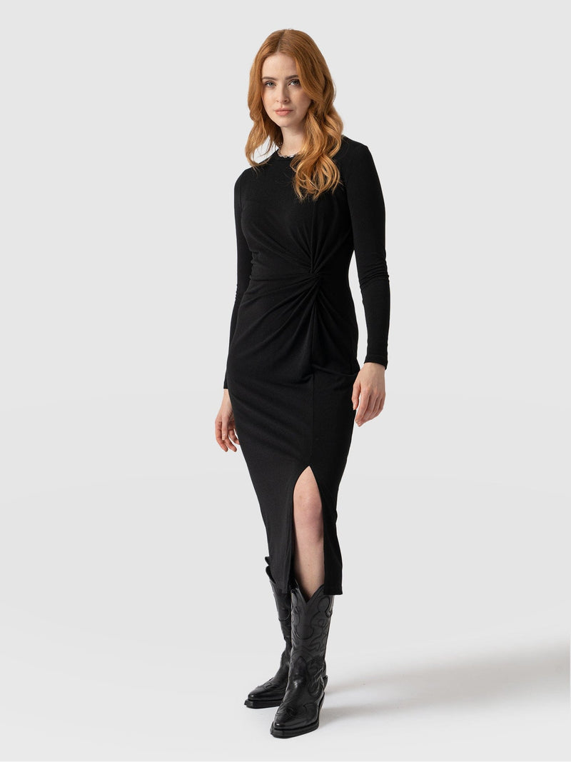 Bailey Knot Dress Black - Women's Dresses | Saint + Sofia® EU