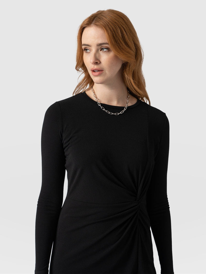 Bailey Knot Dress Black - Women's Dresses | Saint + Sofia® EU