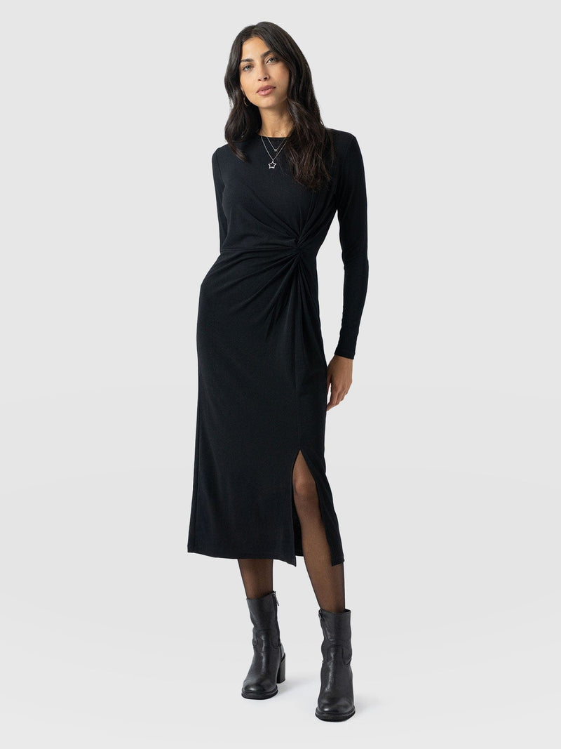Bailey Knot Dress Black - Women's Dresses | Saint + Sofia® EU
