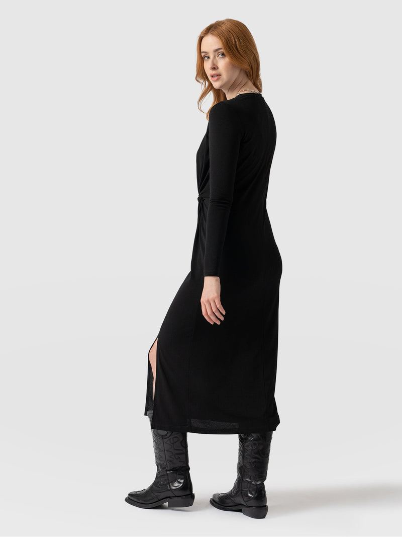 Bailey Knot Dress Black - Women's Dresses | Saint + Sofia® EU