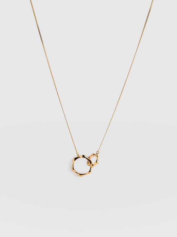 Bamboo Charm Necklace Gold - Women's Jewellery |  Saint + Sofia® EU