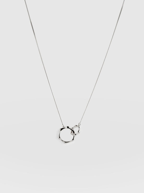 Bamboo Charm Necklace Silver - Women's Jewellery |  Saint + Sofia® EU