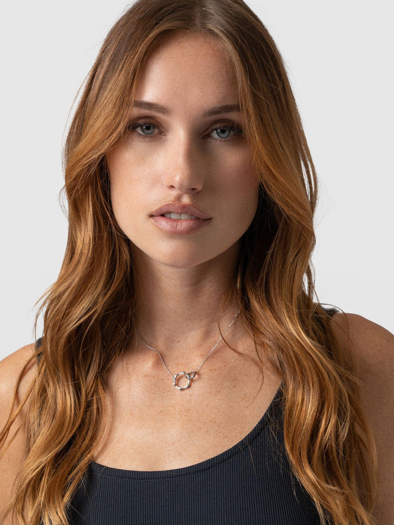Bamboo Charm Necklace Silver - Women's Jewellery |  Saint + Sofia® EU