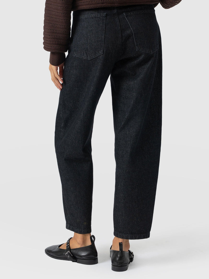 Barrel Leg Jean - Black - Women's Jeans | Saint + Sofia® EU