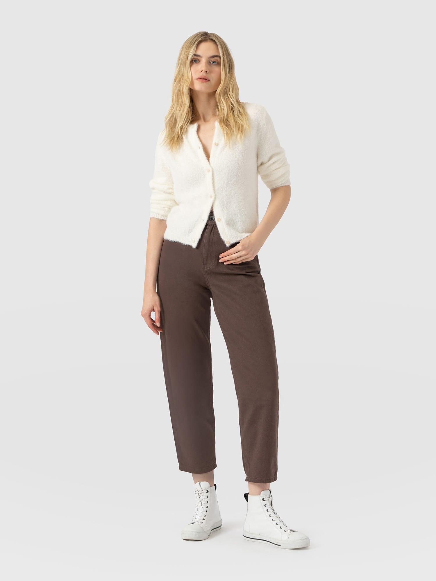 Barrel Leg Jean - Brown - Women's Jeans | Saint and Sofia® EU