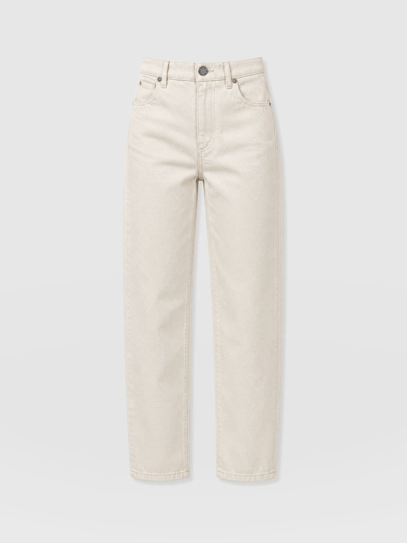 Barrel Leg Jean - Cream - Women's Denims | Saint and Sofia® EU