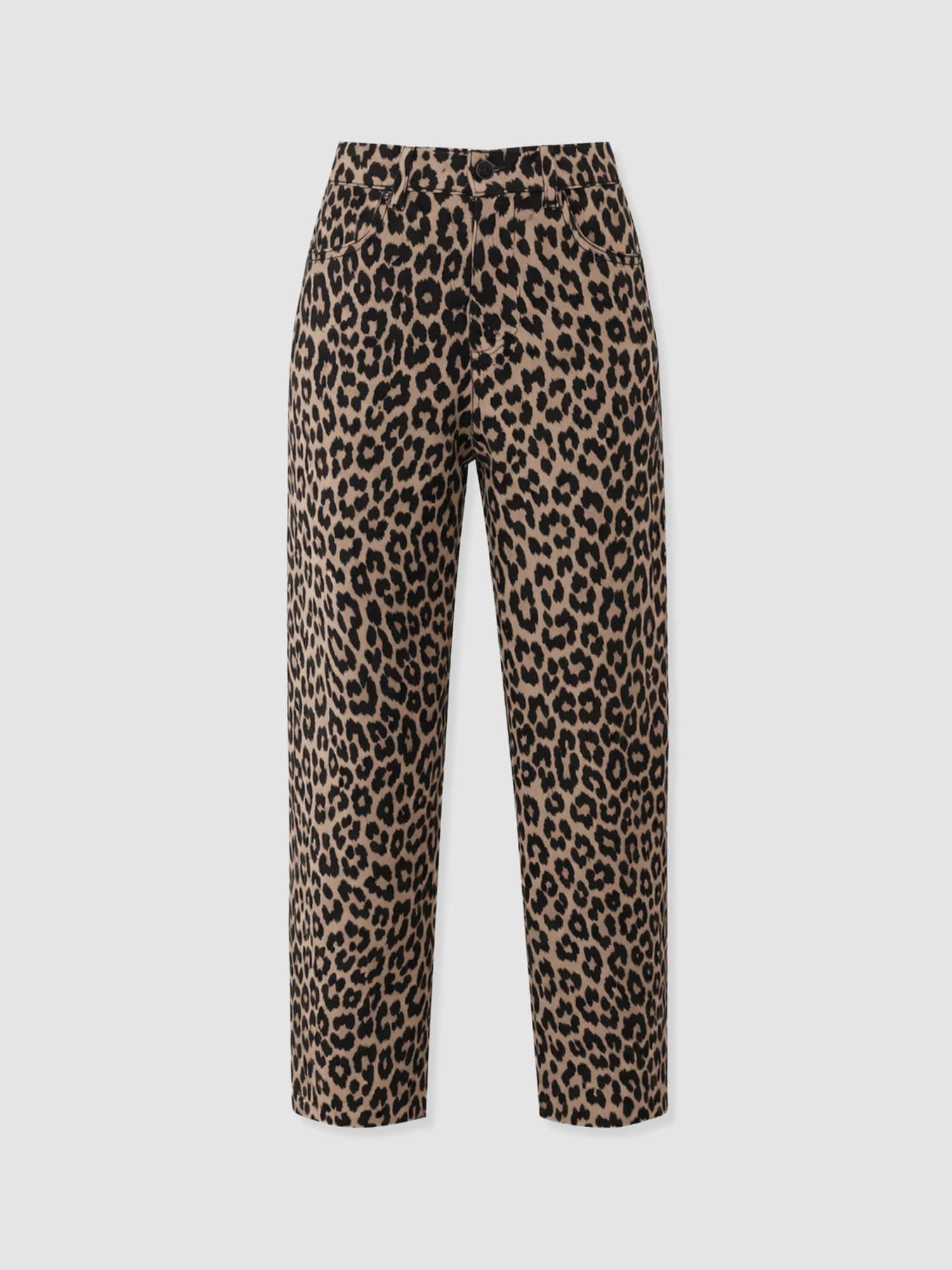 Barrel Leg Jean - Leopard - Women's Jeans | Saint + Sofia® EU