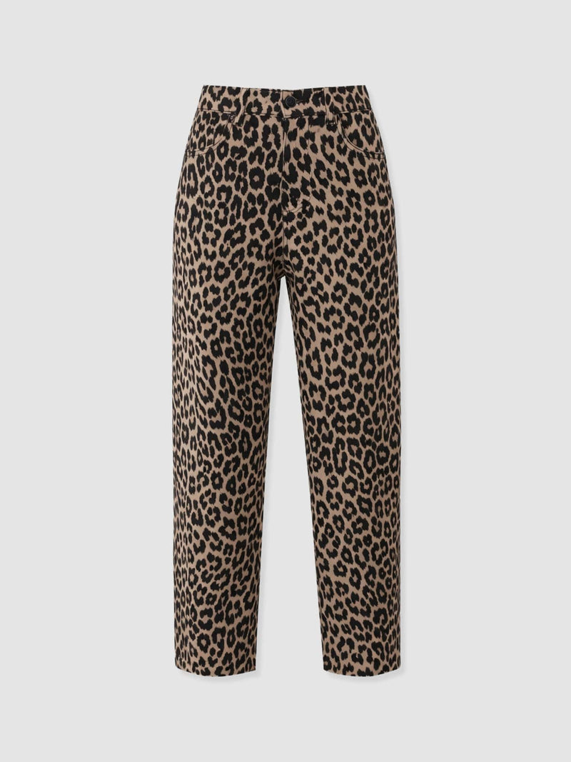 Barrel Leg Jean - Leopard - Women's Jeans | Saint + Sofia® EU