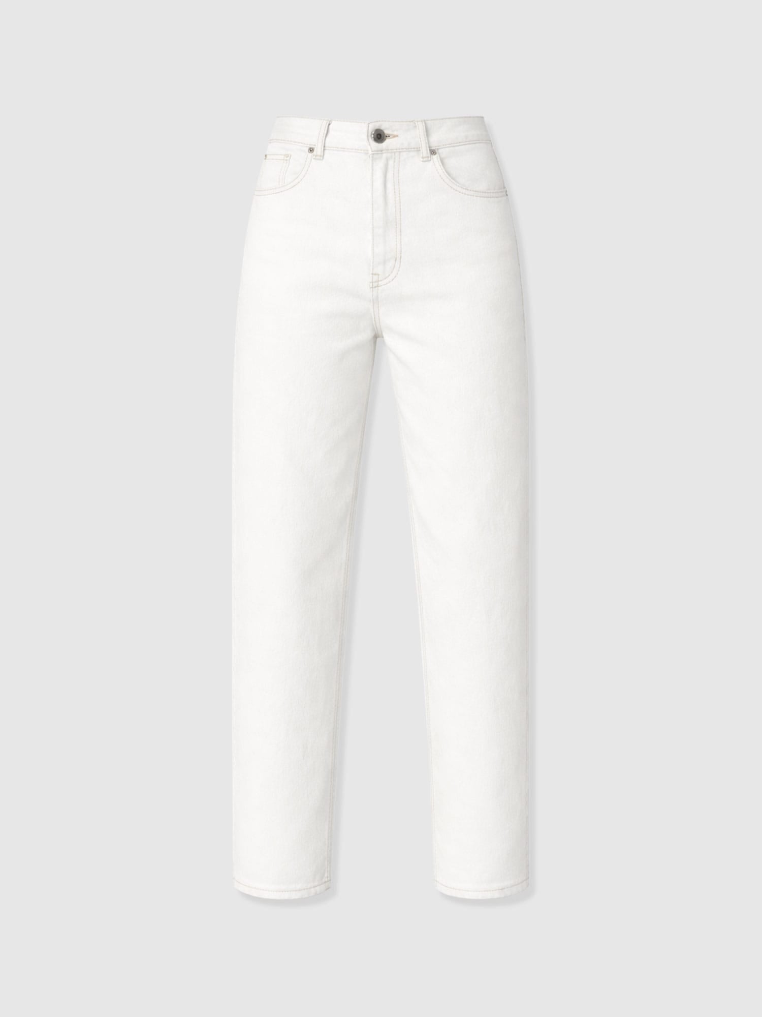 Barrel Leg Jean - White - Women's Jeans | Saint + Sofia® EU