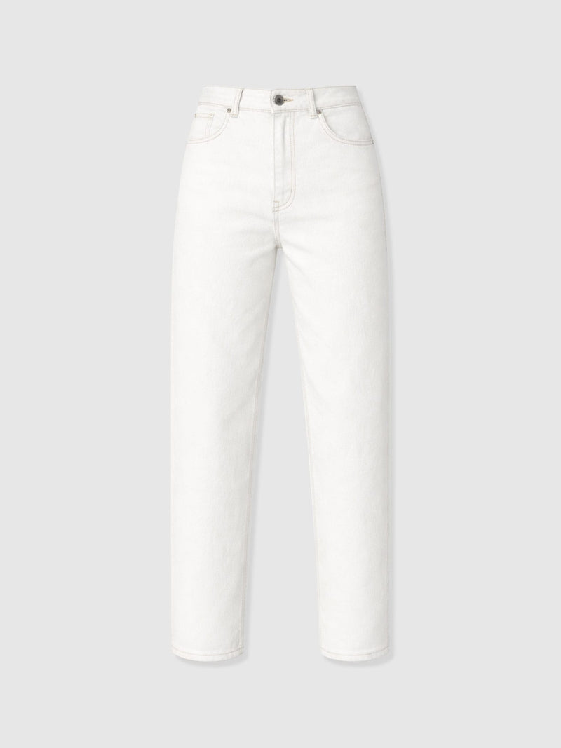 Barrel Leg Jean - White - Women's Jeans | Saint + Sofia® EU