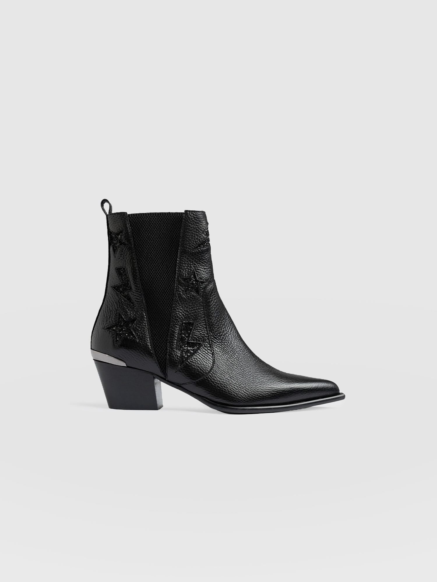 Billie Rock Boot Black - Women's Leather Boots | Saint + Sofia® EU
