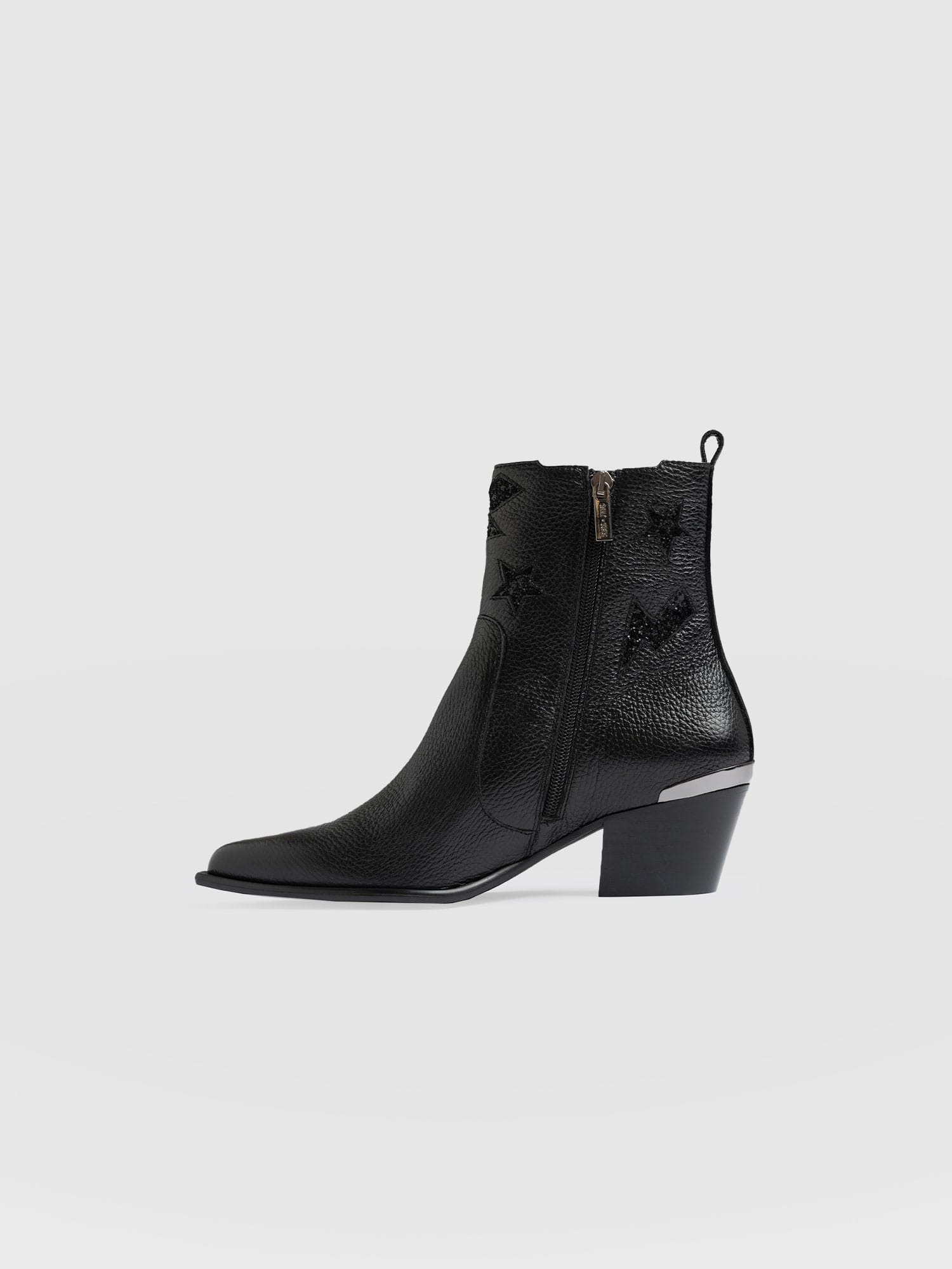 Billie Rock Boot Black - Women's Leather Boots | Saint + Sofia® EU
