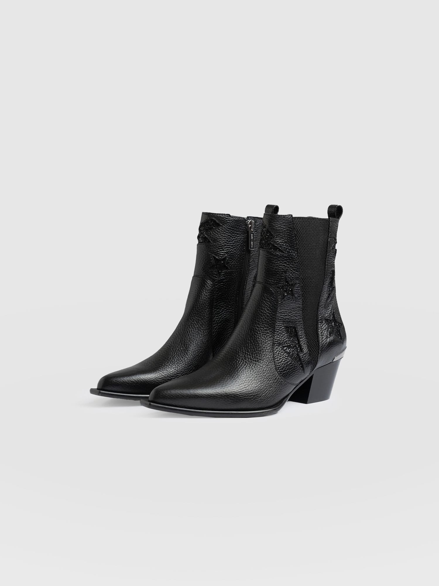 Billie Rock Boot Black - Women's Leather Boots | Saint + Sofia® EU
