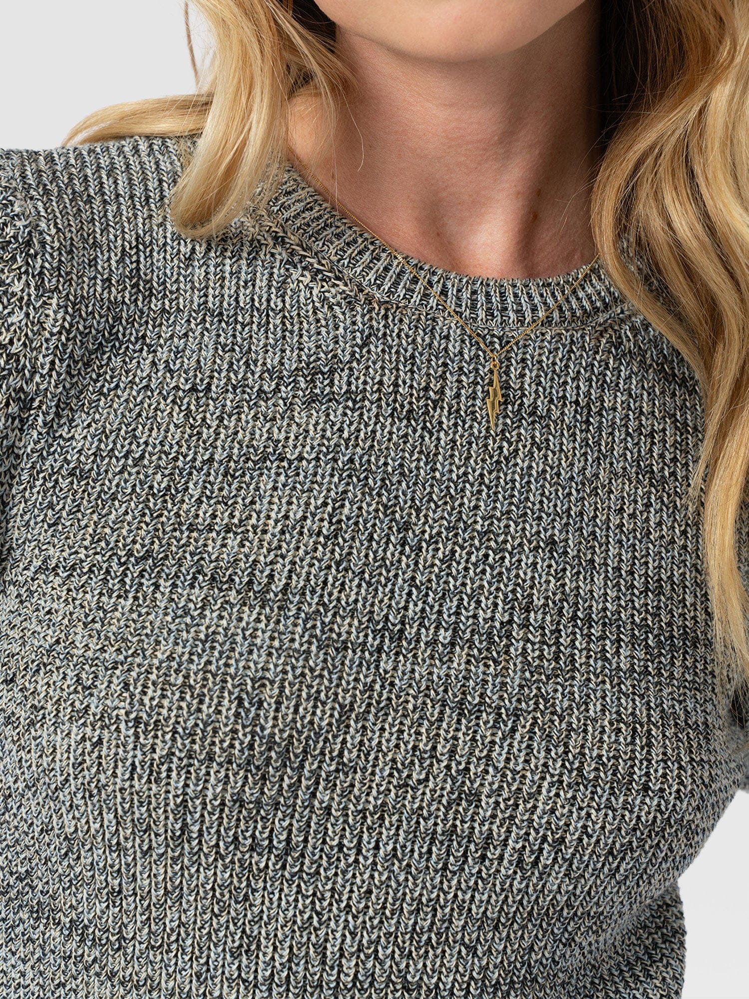 Blair Knit Tee - Black/Blue/Yellow - Women's Jumpers | Saint + Sofia® EU