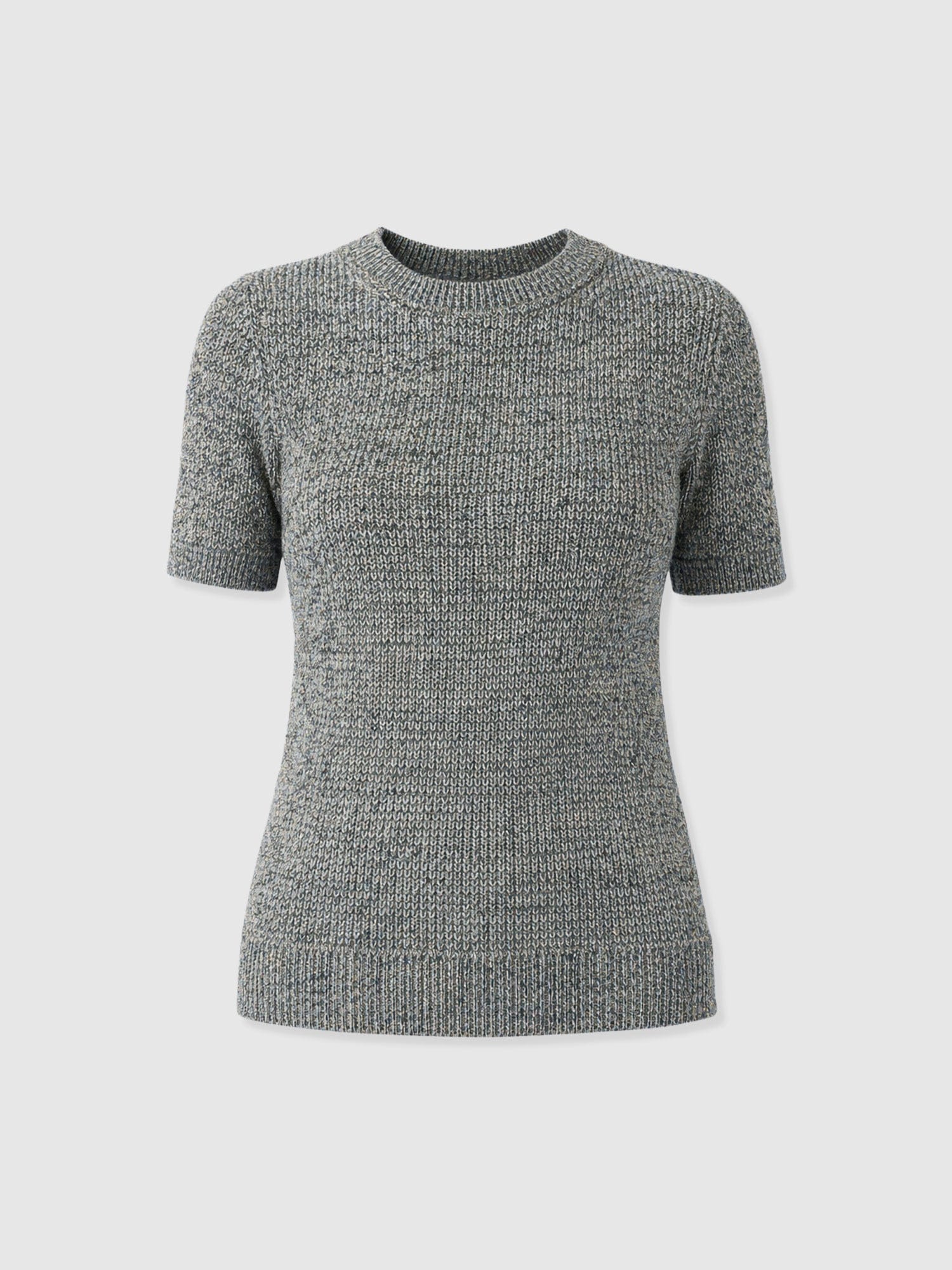 Blair Knit Tee - Black/Blue/Yellow - Women's Jumpers | Saint + Sofia® EU