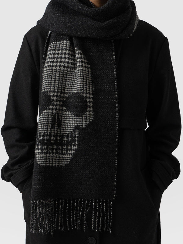 Blake Skull Scarf Black - Women's Scarves | Saint + Sofia® EU