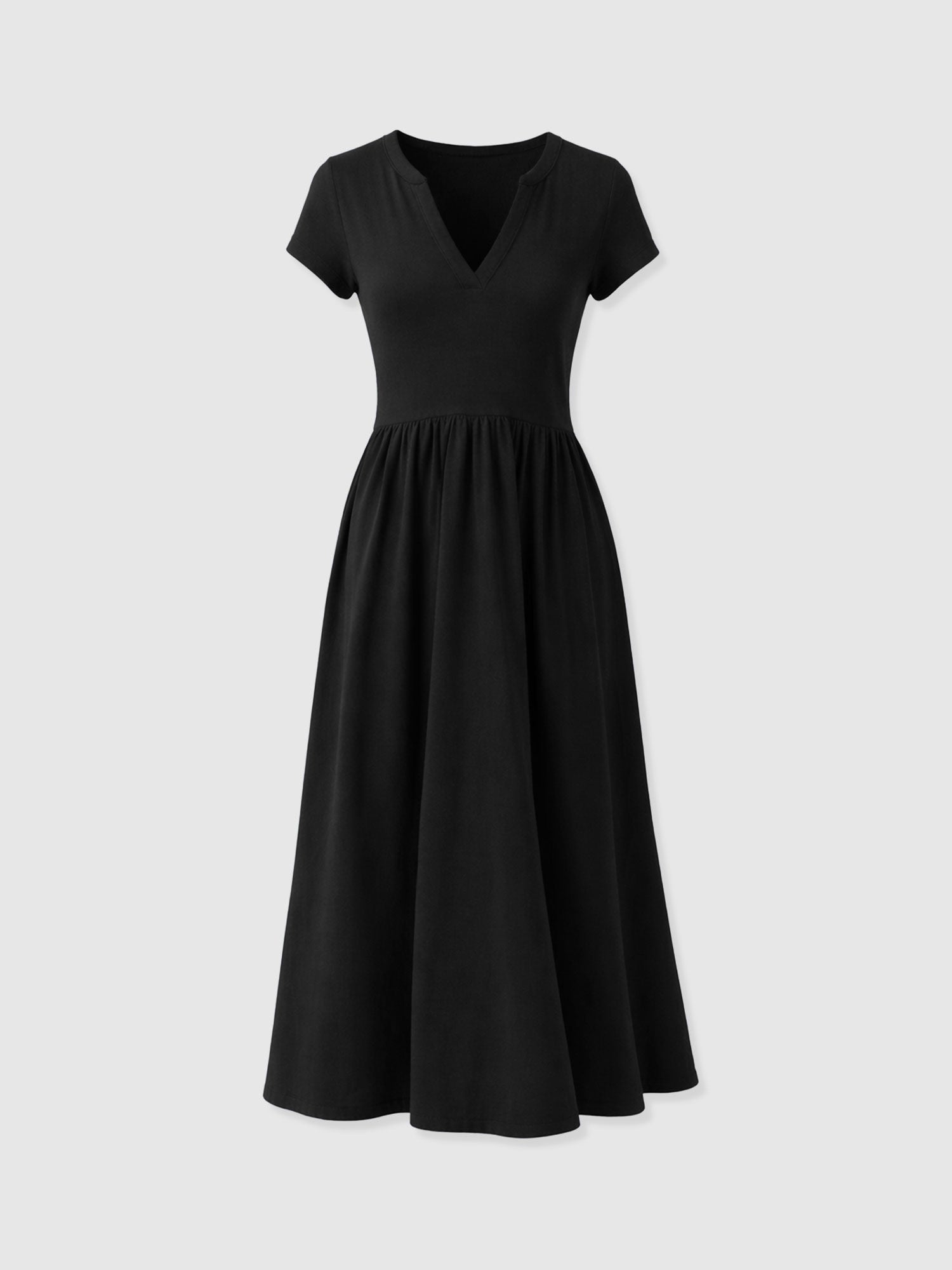 Bonnie V Neck Dress - Black - Women's Dresses | Saint + Sofia® EU