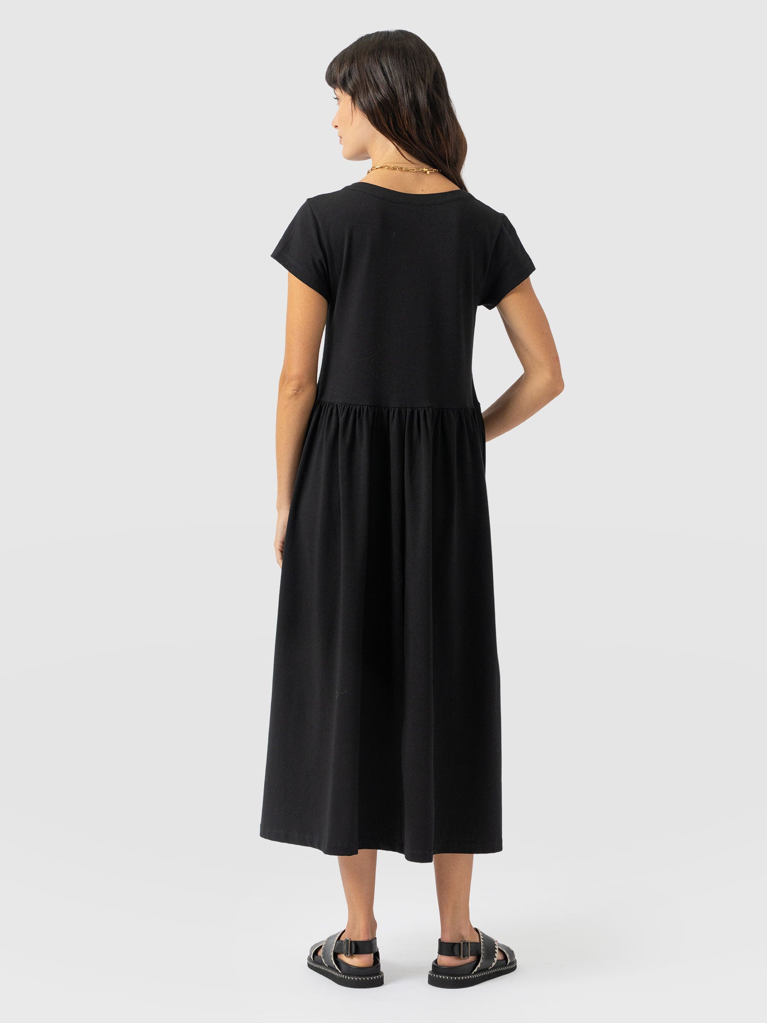Bonnie V Neck Dress - Black - Women's Dresses | Saint + Sofia® EU