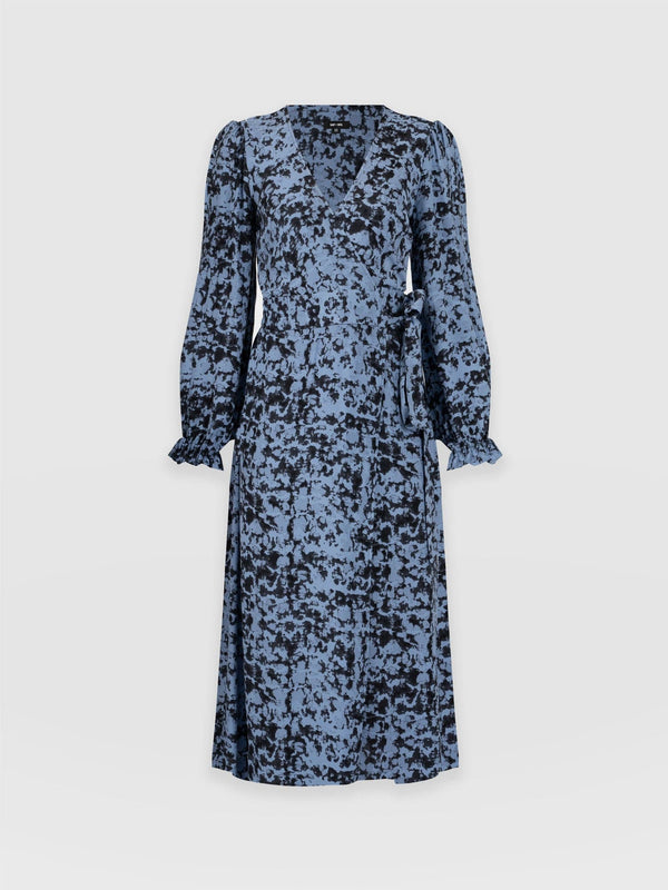 Bonnie Wrap Dress Blue Cloud - Women's Dresses | Saint + Sofia® EU