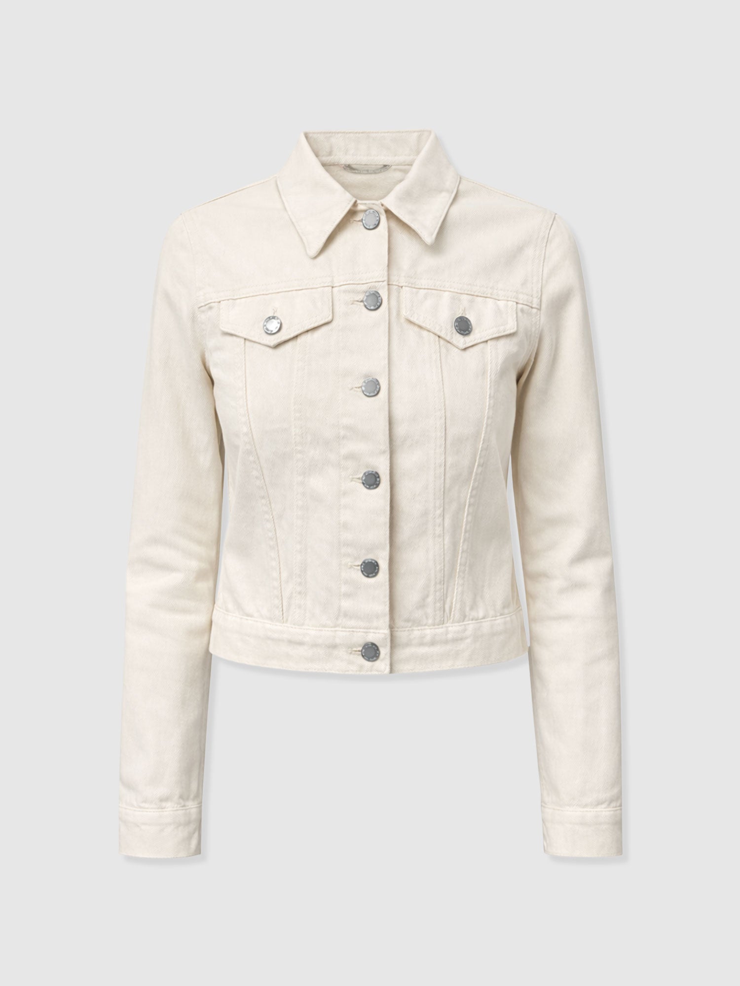 Bowie Denim Jacket - Cream - Women's Jackets | Saint + Sofia® EU