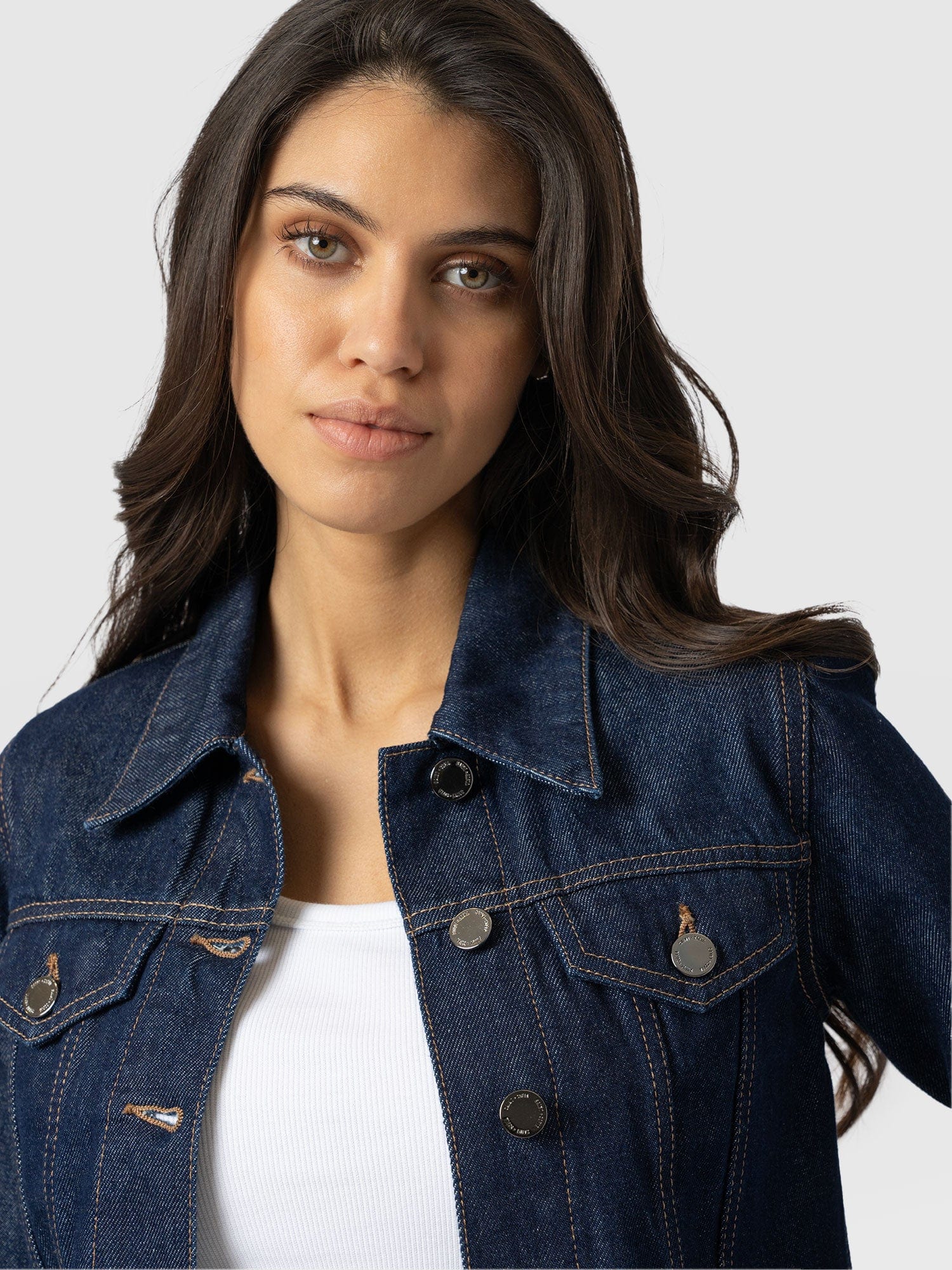 Bowie Denim Jacket - Indigo Blue - Women's Jackets | Saint + Sofia® EU