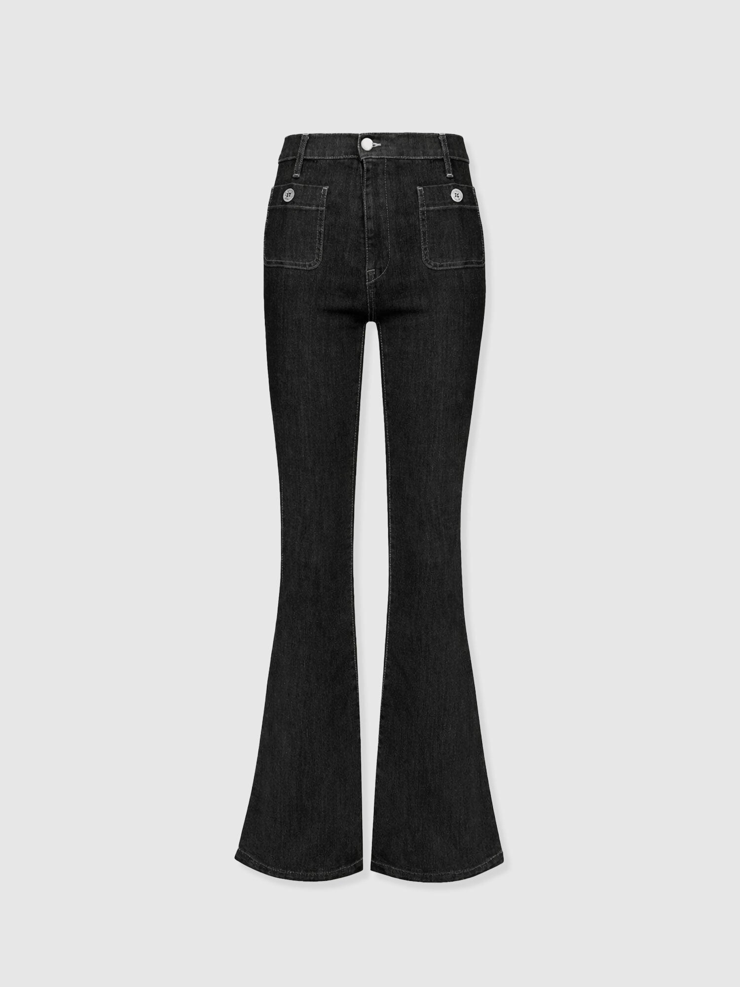 Bowie Stretch Flare Jean Back Wash - Women's Trousers | Saint + Sofia® EU