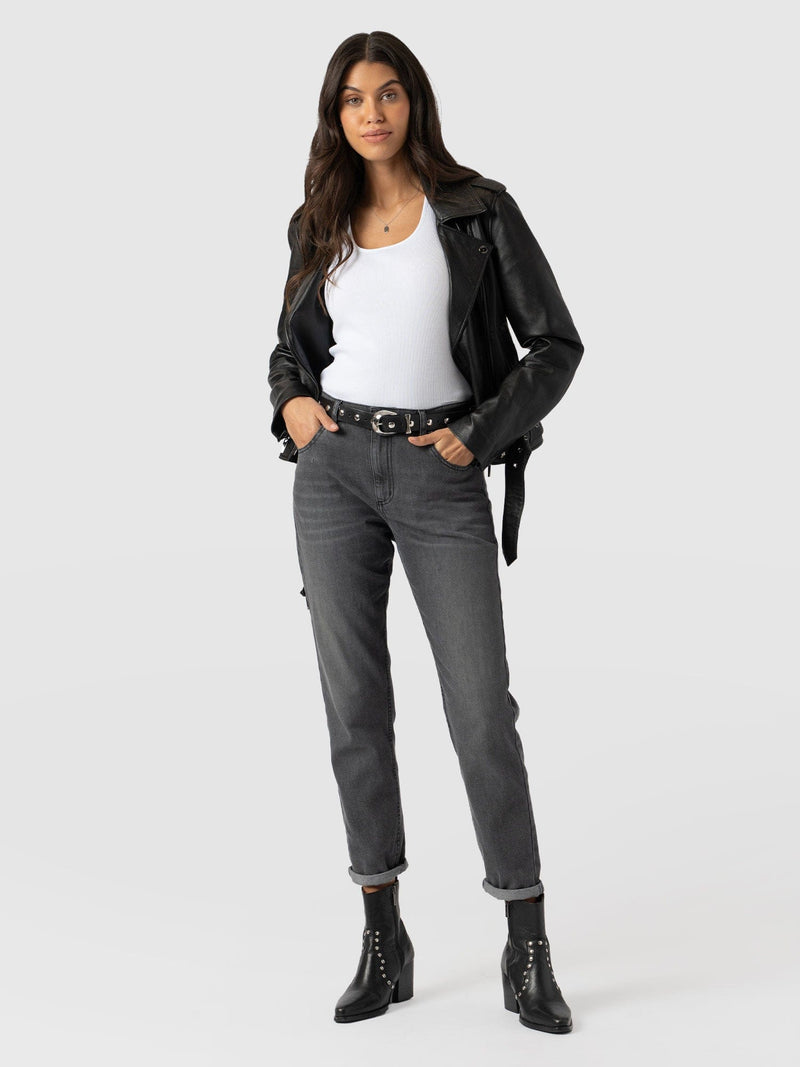 Boyfriend Jeans Black - Women's Jeans | Saint + Sofia® EU