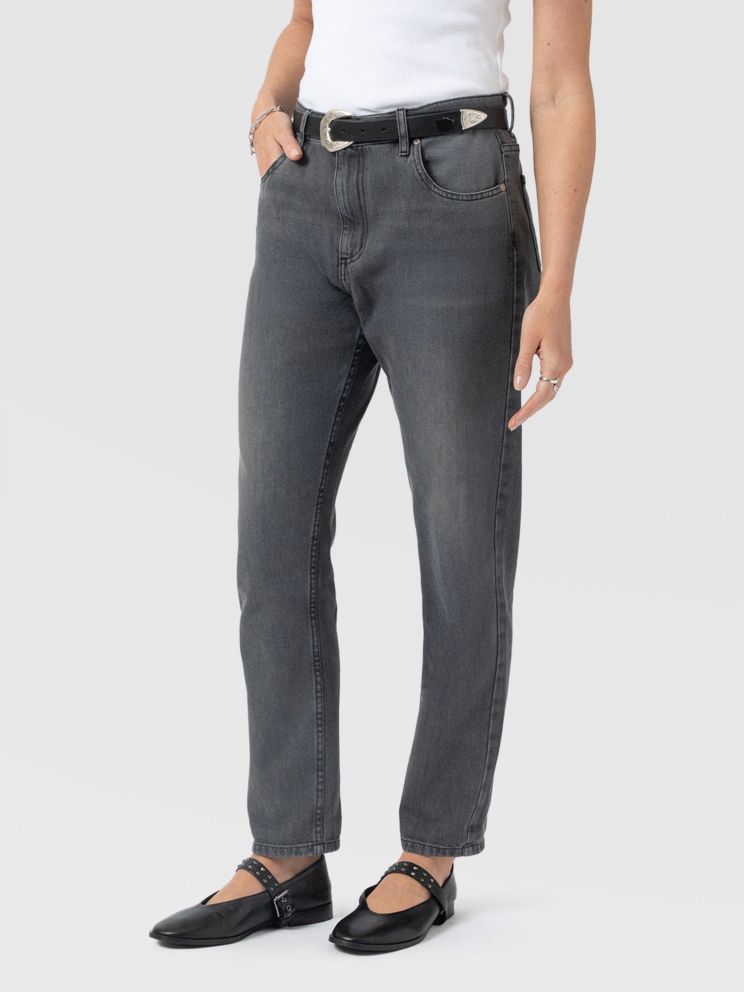 Boyfriend Jeans Black - Women's Jeans | Saint + Sofia® EU