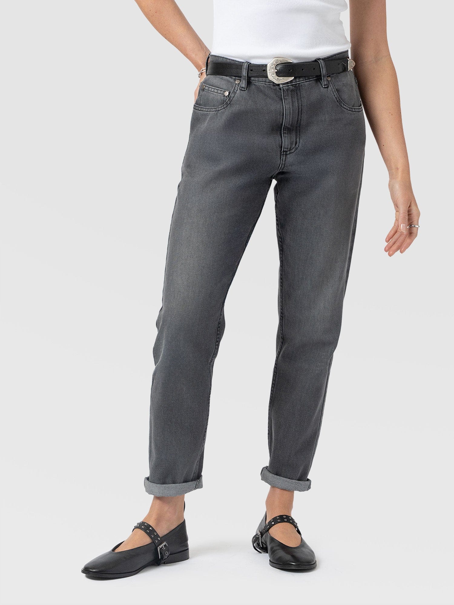 Boyfriend Jeans Black - Women's Jeans | Saint + Sofia® EU