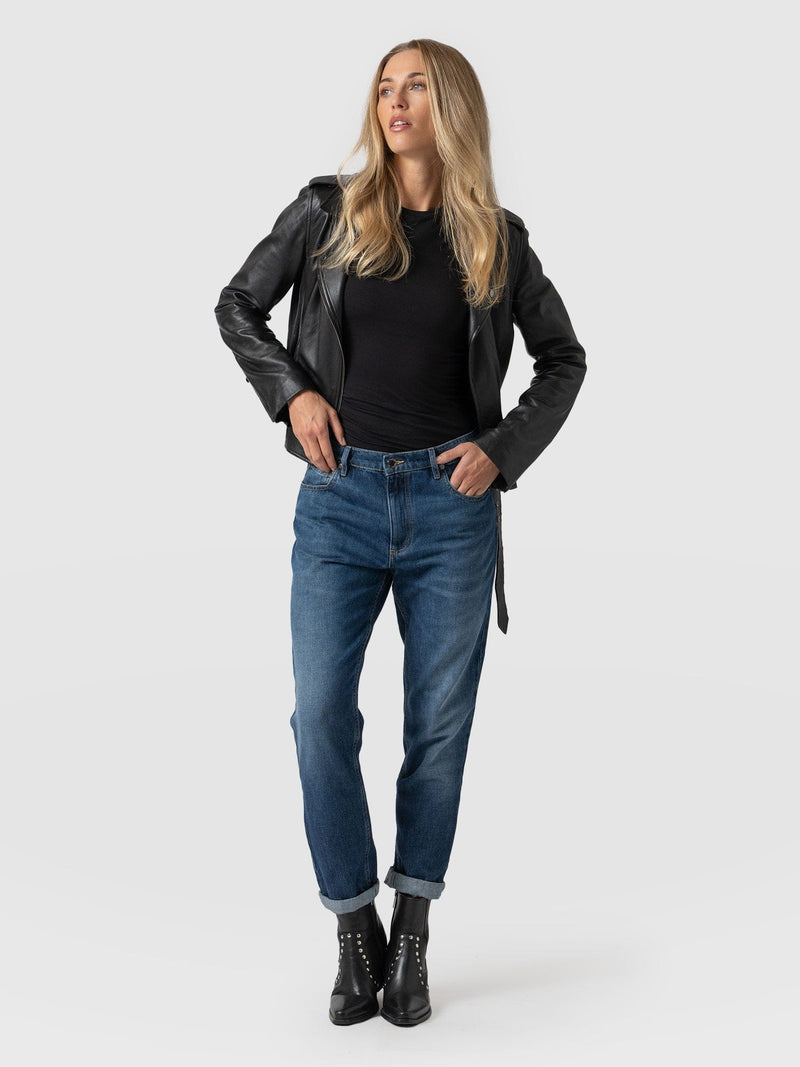 Boyfriend Jeans Mid Blue - Women's Jeans | Saint + Sofia® EU