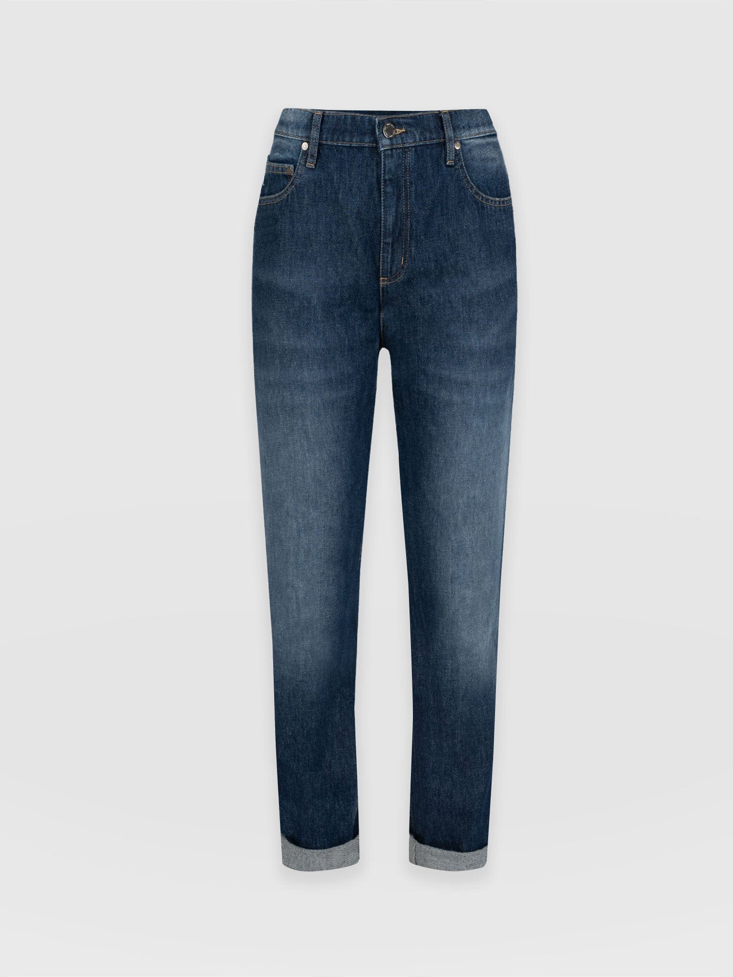 Boyfriend Jeans Mid Blue - Women's Jeans | Saint + Sofia® EU